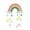 Style F, variant on Children's Room Wall Hanging Tapestry, Rainbow Wall Hanging door Decor, Hand Woven Felt Ball Pendant Colorful Wall Decor for Nursery Bedroom,10.2" x 19.7"