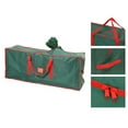 thumbnail image 6 of Christmas Tree Storage Bag, Christmas Tree Cover, Heavy-Duty, Water-Resistant Fabric + Zipper Closure, Red/Green Color, For Christmas Trees, Protects Against Dust and Damage, Tree Tote, Holiday Stora, 6 of 8