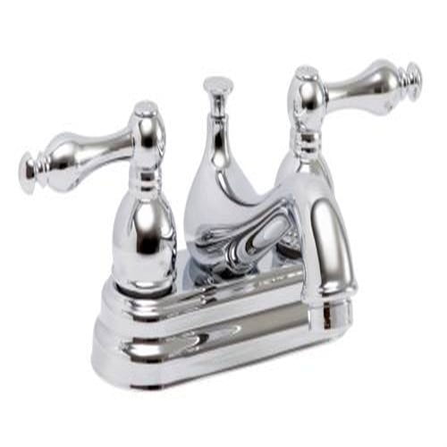 Peerless Fancy 4" Faucet Teapot Handles Chrome Bathroom Sink Lavatory Faucet NEW 