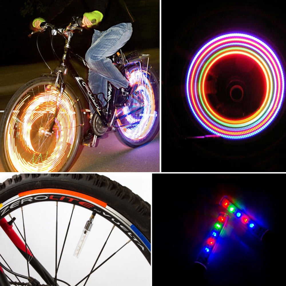 mezelf Expertise Staan voor IClover 2 Pack Full Color Bike Wheel Tire Spoke Light Accessory 80 Lumen 10  LED Waterproof Ultra-durable AA Battery Cool & Great for Easter Baskets  Toys, Teen and Tween boy and Girl