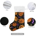 thumbnail image 3 of Coolnut Christmas Stocking Personalized Halloween Large Candy Stocking Hanging Gift Xmas Stockings Decoration 2PCS for Family Holiday Party Ornaments Decor Fireplace, 3 of 7