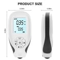 thumbnail image 2 of Riwcyla 0,2000UM Thickness Gauge High Precise LCD Digital Automobile Film Thickness Meter Car Paint Coating Thickness Tester Three Probe Modes Units Switching with Automatic Compensation Algorithm, 2 of 6