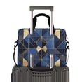 thumbnail image 2 of FORMRS 16" Laptop Bag Carrying Sleeve Case with Handle Travel Shoulder Briefcase, Blue Geometric Pattern, 2 of 8