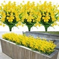 thumbnail image 6 of Fdelink Artificial Flowers 2Pc Artificial Flower Latex Real Bridal Wedding Bouquet Home Decoration Fake Flowers Flores Artificiales Decoracion Lings Artificial Flowers Artificiales Rose (Yellow), 6 of 9