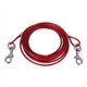 thumbnail image 1 of Long Steel Wire Dog Leash Outdoor Camping Picnic Strong Pet Safety Cable Rope 5mm*5m(Red), 1 of 4