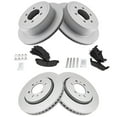thumbnail image 3 of TRQ Front and Rear Brake Pad & Rotor Kit Brake Pads Brake Rotor Semi-Metallic Premium G-Coated Fits Select 2010-2011 Ford F-150, 3 of 5