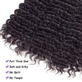 thumbnail image 4 of Ustar Brazilian Deep Wave 3 Bundles with Closure - Virgin Hair Deep Wave Human Hair Deep Curly Bundles with Lace Closure (12 closure+14 16 18), 4 of 5