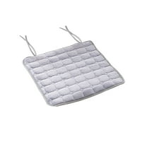 Sylchomon 16x16 Inch Winter Flannel Square Seat Cover with Tie Strings Checkered Pattern Nonslip Thin Chair Pad for Dining Chairs Indoor Outdoor