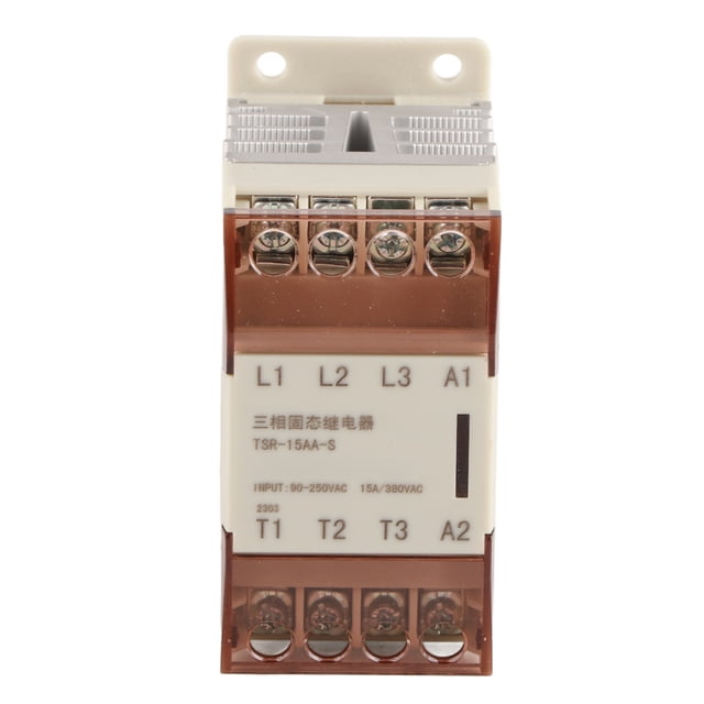 Solid State Relay SSR 90‑250V AC Input to 24‑380V AC Output Accessory for Home Control TSR 15AA S 15A