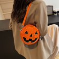 thumbnail image 6 of Halloween Spooky Pumpkin Purse for Women, Stylish Faux Leather Crossbody Bag for Daily Commute and Travel, Halloween Accessories, 6 of 9