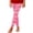 Pink, variant on Toddler Girls Pants Festive Printed Tapered Leggings Stretch Fit Holiday Season Outfits Size 3-4T ,Black