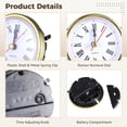 thumbnail image 4 of 6 PCS Clock Parts for Clock Resin Mold, Roman Numerals Clock Piece for Epoxy Resin Clock Casting Mold, Battery Powered Quartz Clock for Table Clock Decor DIY Present, 2 Colors Golden Silver, 4 of 6