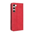 thumbnail image 6 of SaniMore Samsung Galaxy S24 6.2" 2024 Case, Magnetic Folio PU Leather Cover with Card Slots Cash Pocket Stand Feature Full-body Protctive Shockproof Anti-fall Business Wallet Retro Shell, Red, 6 of 6