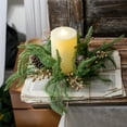 thumbnail image 7 of Christmas Candle Rings Wreath 2.95 Inner, Mini Xmas Wreath with Artificial Berries Pine Cone, Candle Ring Holder for Table Napkin Cup Decor, Holiday Home Kitchen Cabinet Centerpiece, 1 Pcs, 7 of 7