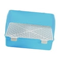 thumbnail image 1 of Caja de Bandeja de entrenamiento para ir al baño Bandeja para orinal Esquina para inodoro Cama para conejillo de indias Galesaurio Hurón Jerbo Azul, 1 of 10