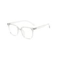 thumbnail image 2 of sunsanly Blue Light Blocking Glasses Unisex Large Frame Clear View Strong Hinge Transparent with Brim Eye Protection Clear Bluelight Glasses Spectacles Eyewear, 2 of 8
