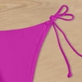thumbnail image 6 of Women's Board Shorts Bikini Full Coverage Purple Mid Rise Bikini Bottoms Swimsuit Bottoms For Women, 6 of 6