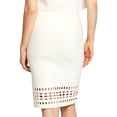 thumbnail image 2 of Rachel Roy Womens Cutout Pencil Skirt, Beige, Medium, 2 of 2
