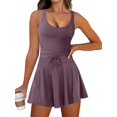 thumbnail image 1 of Vestido de tenis Caracilia Workout con bolsillos cortos para mujer, 1 of 8