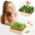 thumbnail image 1 of Juguetes y pasatiempos, Juguetes educativos, Juegos de mesa, Juego de mesa de madera para niños con rábanos para tirar, rompecabezas de ortografía del alfabeto inglés para educación temprana, juego de, 1 of 9