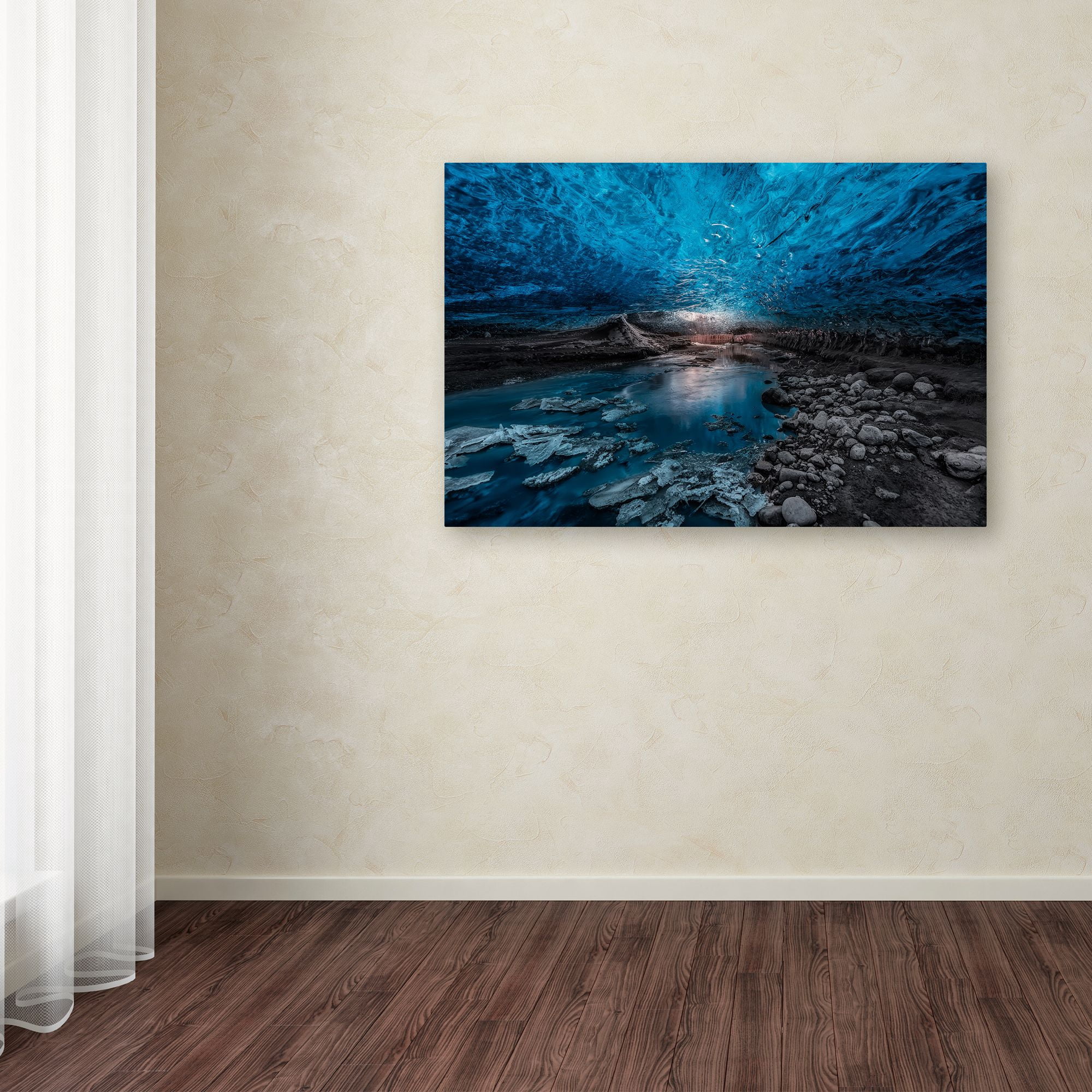 Javier De La 'Ice Cave' Canvas Art