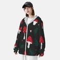 thumbnail image 3 of Balery Amanita Mushroom Sudadera ligera de manga larga con capucha y protección solar UPF 50+ para hombre y mujer, ideal para pesca y running-3X-Large, 3 of 7