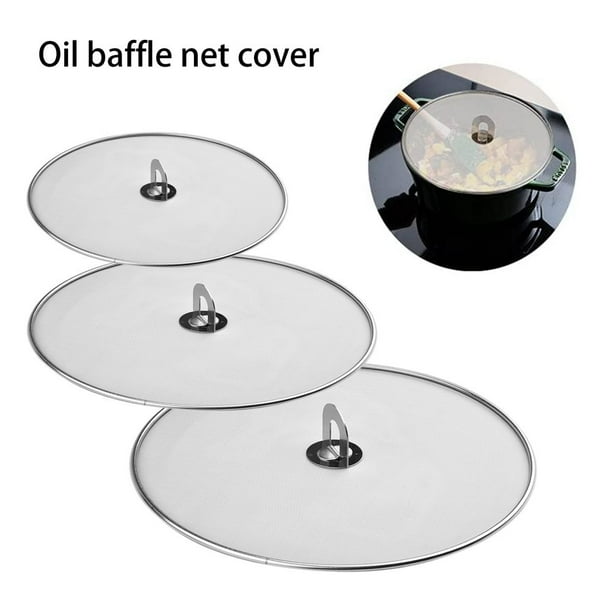 Grease Splatter Screen for Frying Pan 13in, 11in and 10in, 3piece