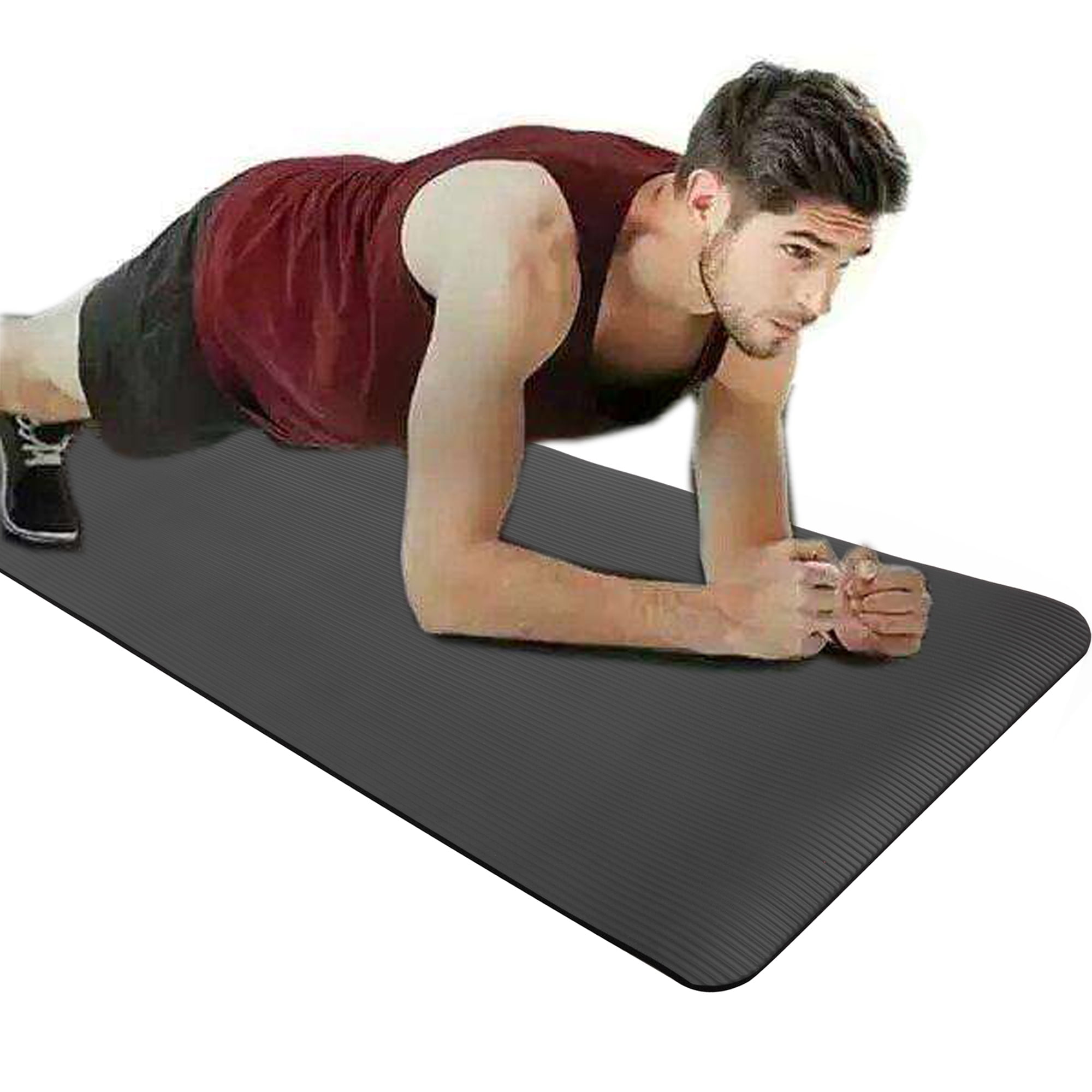 Yoga Mat Fitness Mat Eco Friendly Material Tpe Non Slip Exercise Premium 10mm Thick Mat High