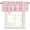 Pink, variant on Purple Plaid Rod Pocket Curtain Valance, Modern Art Checkered Farmhouse Farmhouse Window Valance for Living Room, Bedroom, Kitchen 60"W x 18"L