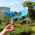 thumbnail image 4 of 10PCS Realistic Rubber Band Flying Bird Toy Elastic Powered Ejection Flying Kite Toy Children Backyard Game Flying Toy, 4 of 12