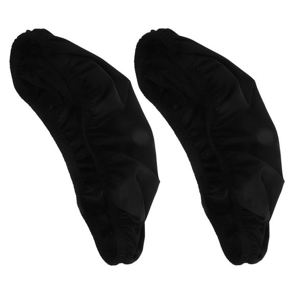 ELAYARD 2Pcs Soft Black Toilet Tank Lid Cover Stretch Toilet Tank Protector Cover