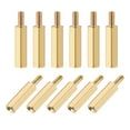 thumbnail image 2 of Uxcell Brass M2.5 16mm+6mm Male-Female Hex Standoff 20 Pack, 2 of 5