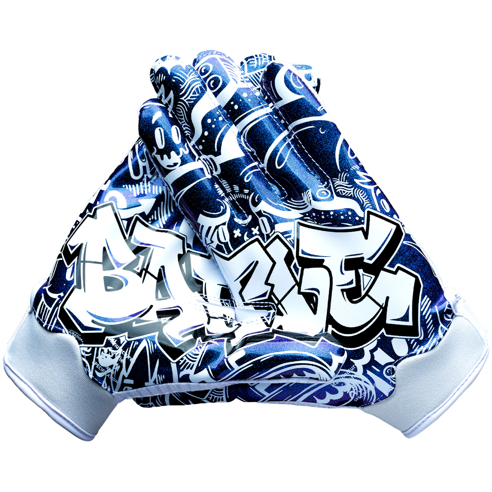 Battle Sports - "Prism Graffiti" Battle Receiver Football Gloves - Medium