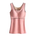 thumbnail image 6 of Drie Thermal Camisole for Women Basic Tank Tops for Women, Thermal Vest Warm Tank-Top Sleeveless Camisole Lingerie Light Pink,L, 6 of 7