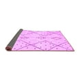 thumbnail image 2 of Ahgly Company Indoor Rectangle Solid Purple Modern Area Rugs, 3' x 5', 2 of 4