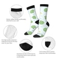 thumbnail image 3 of Yiaed Kawaii Frogs Print Great elasticity Crew Socks Sports socks for Men and Women, 3 of 5