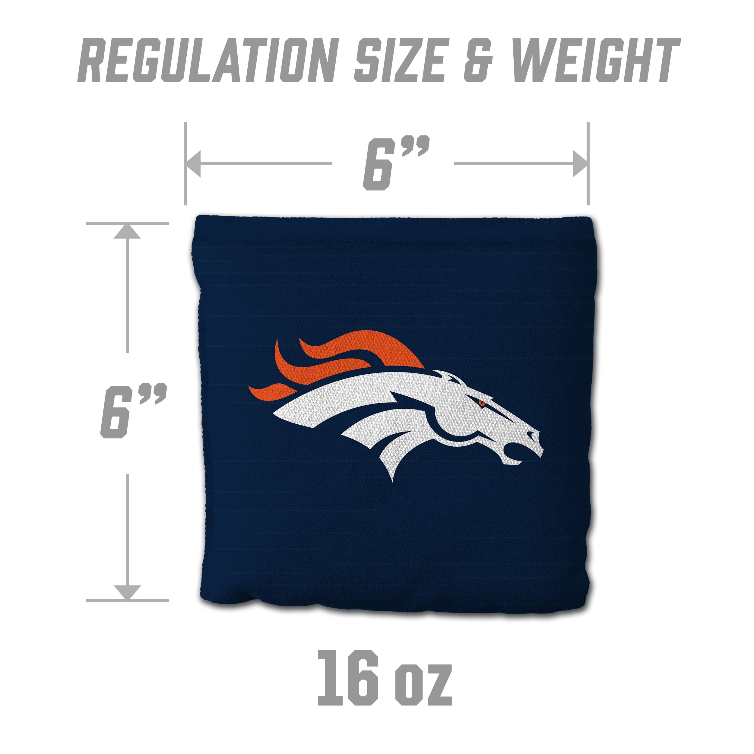 Denver Broncos 8pk Licensed Cornhole Bags