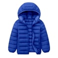 thumbnail image 4 of Cethrio Boys Puffer Jackets, Long Sleeve Warm Zip up Casual Winter Outerwear with Pockets Blue Size 11-12T, 4 of 6