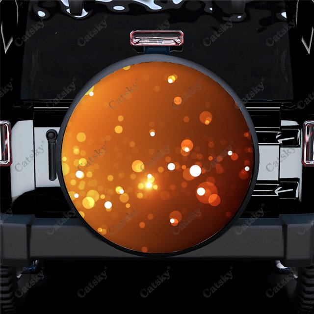 Abstract - Colors Print Spare Tire Cover Waterproof Tire Wheel Protector for Car Truck SUV Camper Trailer Rv 14"-17"