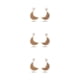 thumbnail image 3 of Aretes colgantes Qarigey en forma de luna vintage joyería colgante Café blanco, 3 of 6