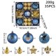 thumbnail image 1 of Juego De Bolas Navideas De Cristal, 8, 9 Cm (3, 5 Pulgadas), Transparentes, Para Decoracin Navidea, Para Adornos De Rbol, 35 Piezas, Transparentes, Ukhbmc, 1 of 9