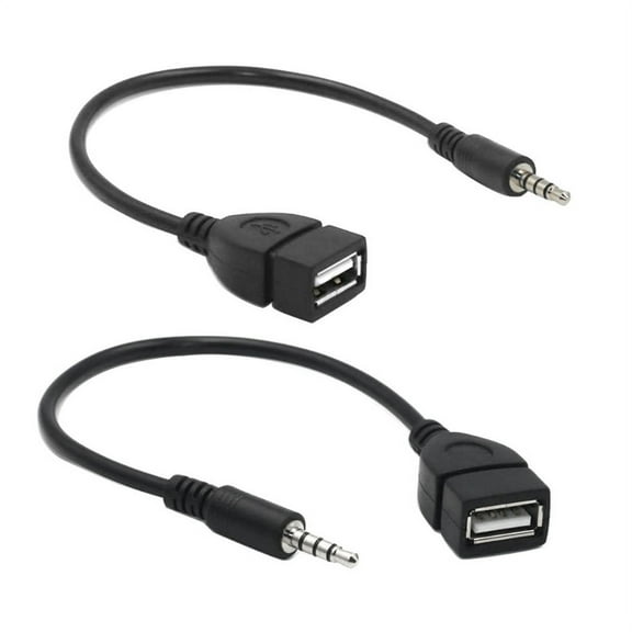XISAOK USB to 3.5mm Audio Jack Adapter for Headphone /Speaker Black