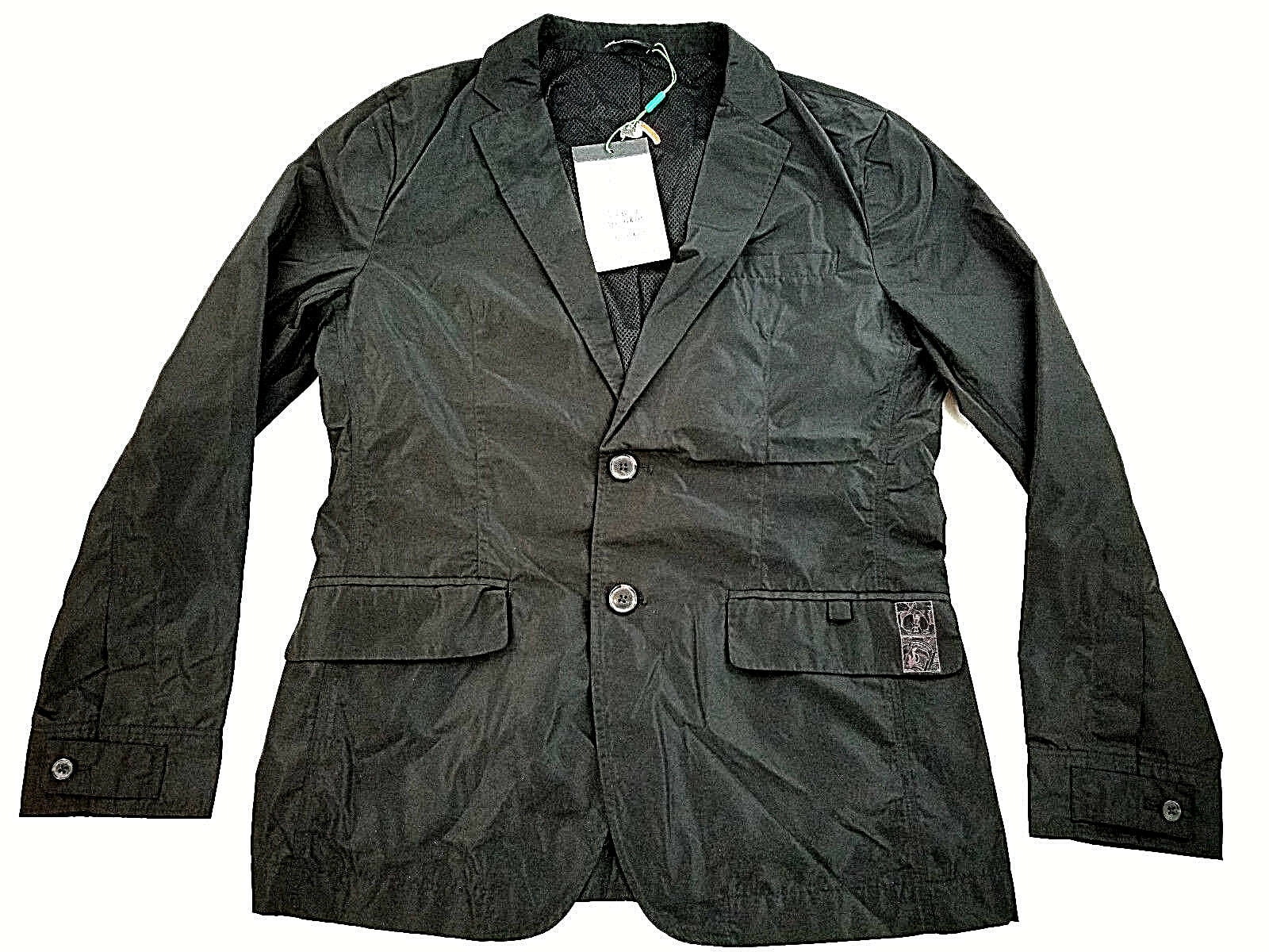 new JACK & JONES TOK COLLECTION men jacket blazer FZ/T81007-2003 black M  MSRP $128