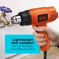 thumbnail image 6 of BLACK+DECKER Heat Gun, Dual Temperature Settings, Built-In Stand, Lightweight Compact Design, Corded, 6 of 15
