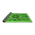 thumbnail image 2 of Ahgly Company Indoor Round Abstract Green Modern Area Rugs, 3' Round, 2 of 4