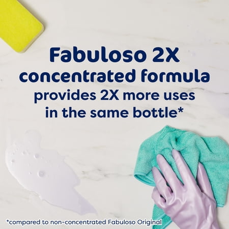 FABULOSO 2X MULTI-PURPOSE CLEANER BLEACH ALTERNATIVE, SPRING FRESH SCENT, 56 FL OZ