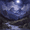 Moonlight Mountain, variant on Yayeee Kitchen Valance Rod Pocket 54" x 18" Living Room Window Curtain, Moonlight Forest