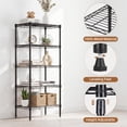 thumbnail image 2 of CONCETTA 60 inch 4-Tier Metal Wire Shelving Unit, Adjustable Storage Rack for Kitchen, Garage, or Living Room,Black, 2 of 8