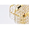 thumbnail image 6 of Maklaine 6 Light Royal Cut Crystal Steel Chandelier in Gold Finish, 6 of 9
