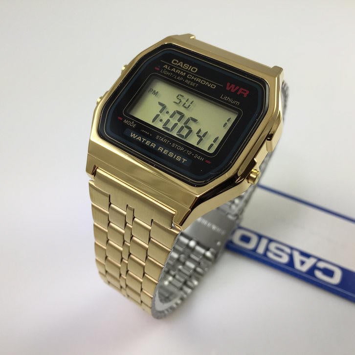 Casio Unisex Core A159WGEA-1 Metal Wrist Digital Stainless-Steel